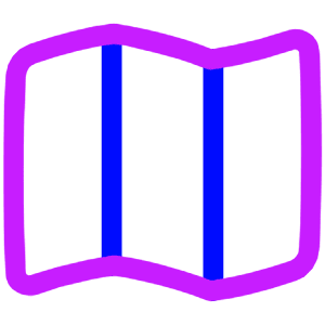 Map Fold Icon from Plump Neon - Free Set