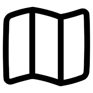 Map Fold Icon from Plump Line - Free Set