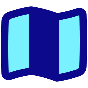 Map Fold Icon from Plump Pop - Free Set