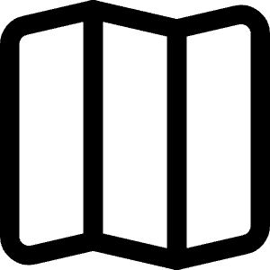 Map Fold Icon from Core Line - Free Set