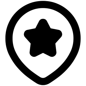 Map Location Star Pin Icon from Plump Remix - Free Set