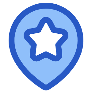 Map Location Star Pin Icon from Plump Duo - Free Set