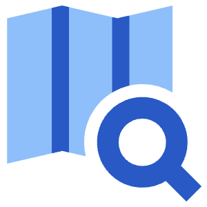 Map Search Icon from Sharp Flat - Free Set