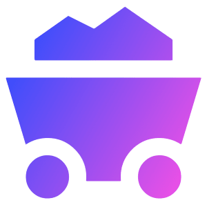 Mine Cart 2 Icon from Sharp Gradient- Free Set