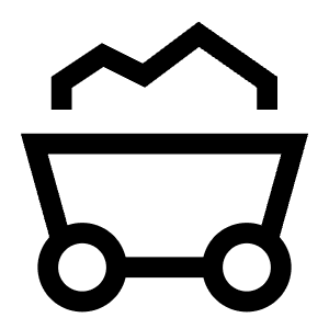 Mine Cart 2 Icon from Sharp Line - Free Set