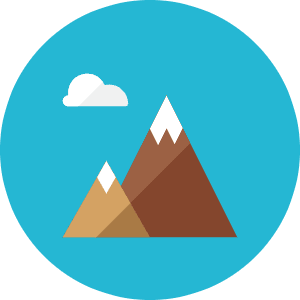 Mountain Icon from Kameleon Colors - Free Set