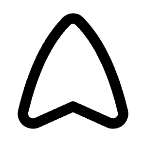 Navigation Arrow North Icon from Flex Line - Free Set