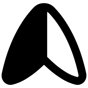 Navigation Arrow North Icon from Flex Remix - Free Set