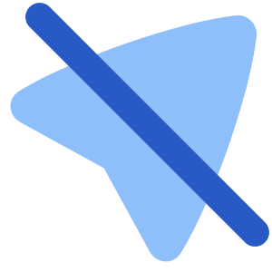 Navigation Arrow Off Icon from Plump Flat - Free Set