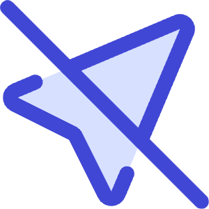 Navigation Arrow Off Icon from Core Duo - Free Set