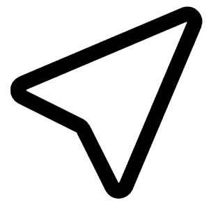 Navigation Arrow On Icon from Core Line - Free Set