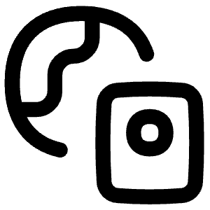 Passport Globe Icon from Flex Line - Free Set