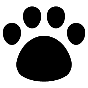 Pet Paw Icon from Plump Solid - Free Set