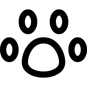 Pet Paw Icon from Core Line - Free Set