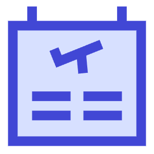 Plane Flight Board Icon from Sharp Duo - Free Set