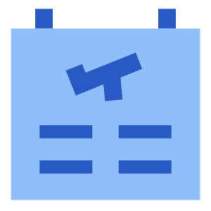 Plane Flight Board Icon from Sharp Flat - Free Set