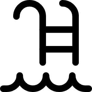 Pool Ladder Icon from Core Line - Free Set