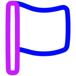 Rectangle Flag Icon from Plump Neon - Free Set