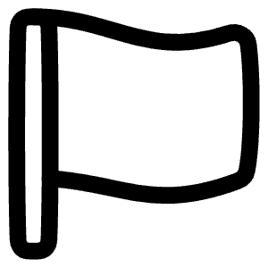 Rectangle Flag Icon from Plump Line - Free Set