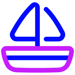 Sail Ship Icon from Plump Neon - Free Set