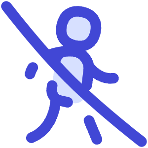Signage Pedestrian No Crossing Icon from Flex Duo - Free Set