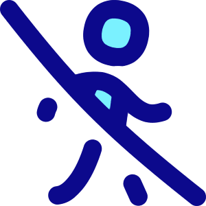 Signage Pedestrian No Crossing Icon from Flex Pop - Free Set