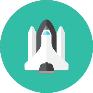 Space Shuttle Icon from Kameleon Colors - Free Set