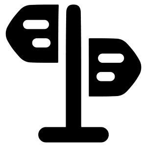 Street Sign Icon from Plump Solid - Free Set