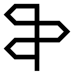 Street Sign Icon from Sharp Line - Free Set