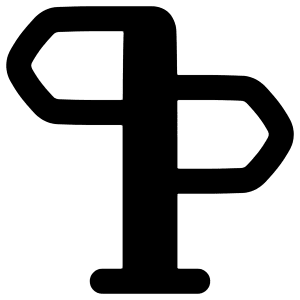 Street Sign Icon from Plump Remix - Free Set