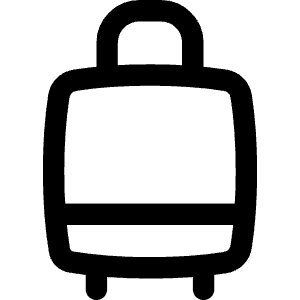 Suitcase Rolling Icon from Flex Line - Free Set