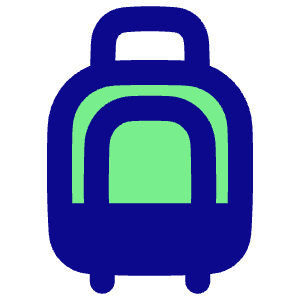 Suitcase Rolling Icon from Plump Pop - Free Set