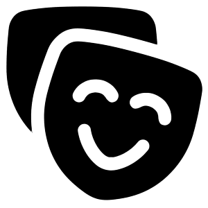 Theater Mask Icon from Plump Solid - Free Set
