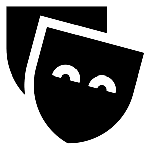 Theater Mask Icon from Sharp Solid - Free Set