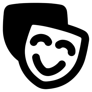 Theater Mask Icon from Plump Remix - Free Set