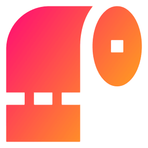 Toilet Paper Icon from Sharp Gradient- Free Set