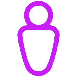 Toilet Sign Man Icon from Plump Neon - Free Set