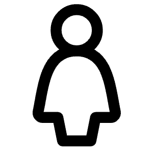 Toilet Women Icon from Core Line - Free Set