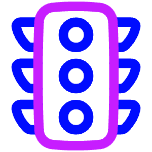 Traffic Light Icon from Plump Neon - Free Set