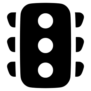 Traffic Light Icon from Plump Solid - Free Set