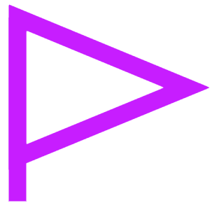 Triangle Flag Icon from Sharp Neon - Free Set