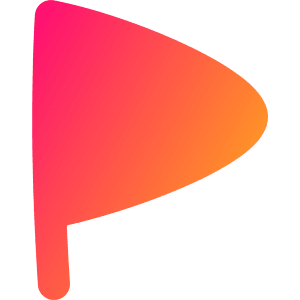 Triangle Flag Icon from Flex Gradient - Free Set