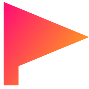 Triangle Flag Icon from Sharp Gradient- Free Set