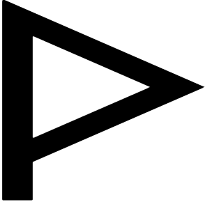 Triangle Flag Icon from Sharp Remix - Free Set