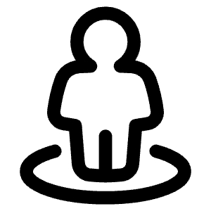 User Pin Icon from Plump Line - Free Set