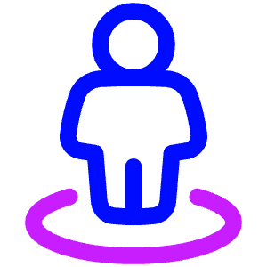 User Pin Icon from Plump Neon - Free Set