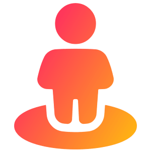 User Pin Icon from Plump Gradient - Free Set
