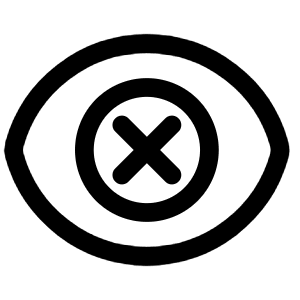 Visual Blind Icon from Plump Line - Free Set