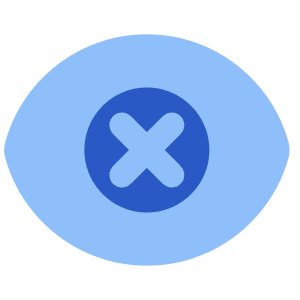Visual Blind Icon from Plump Flat - Free Set