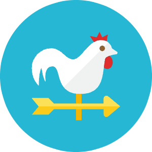Wind Vane Icon from Kameleon Colors - Free Set